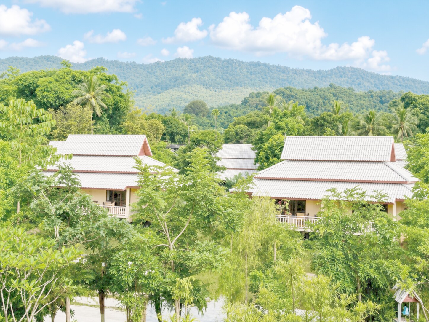 Resort and mountains